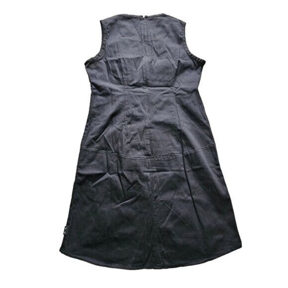 Vintage Emily the Strange Dress, Sleeveless, Red Stripes, Black, Small - Picture 3 of 6